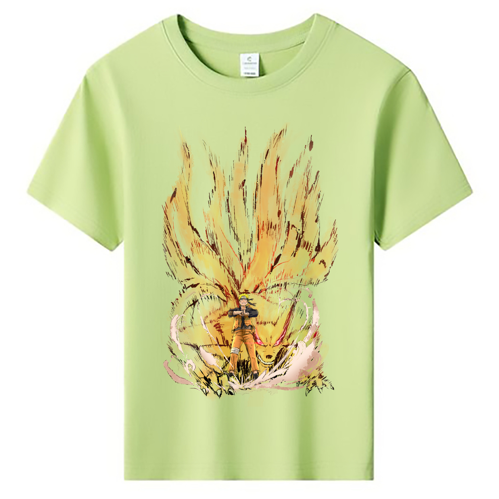 （画像用） NARUTO -ナルト- うずまき ナルト Uzumaki Naruto 綿100％キッズTシャツ（フロントプリント）